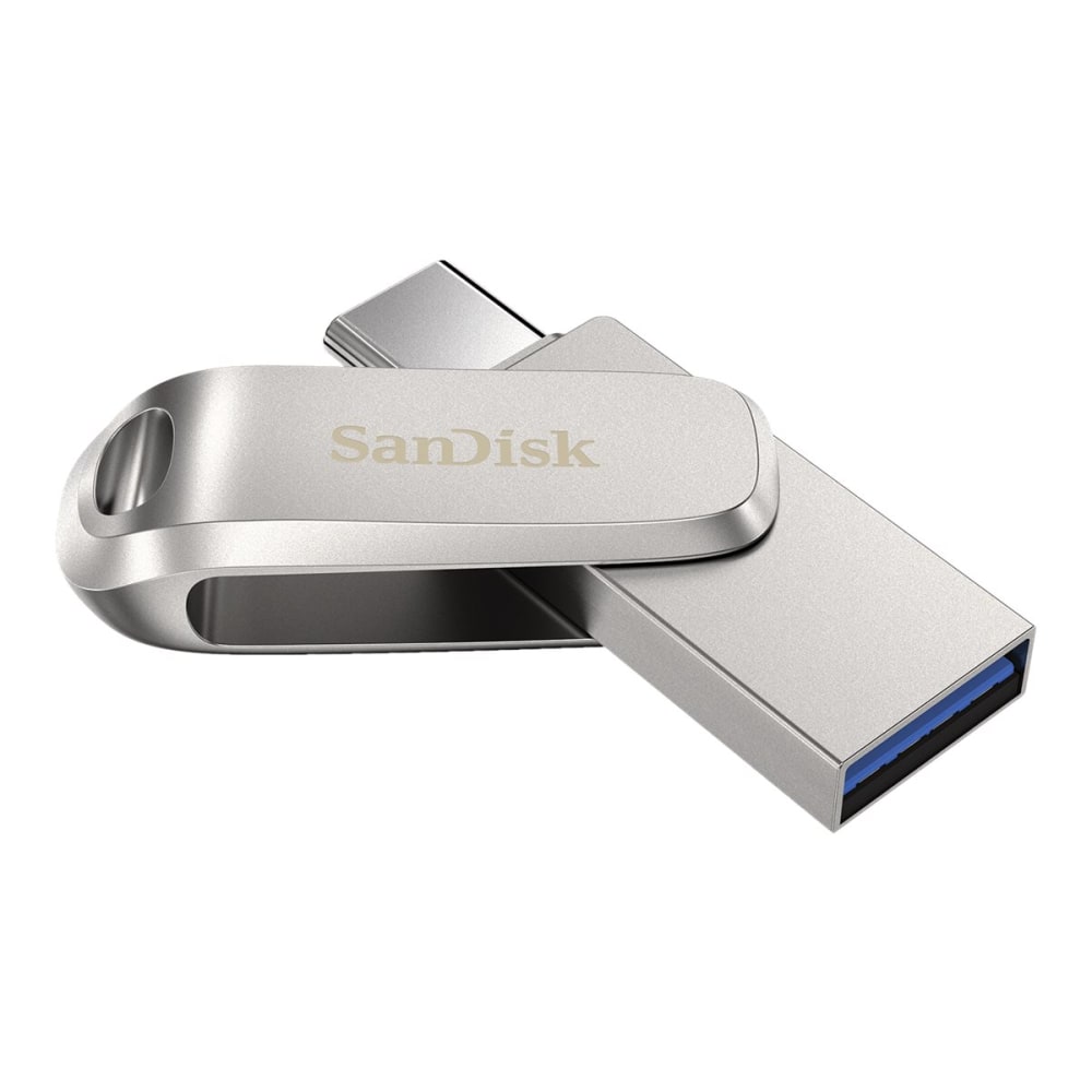 SanDisk iXpand Dual Drive USB-C Luxe Flash Drive, 64GB, Silver (Min Order Qty 3) MPN:SDDDC4-064G-A46