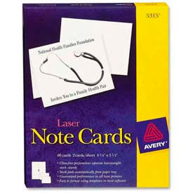 Avery® Laser Note Cards with Envelope 4-1/4