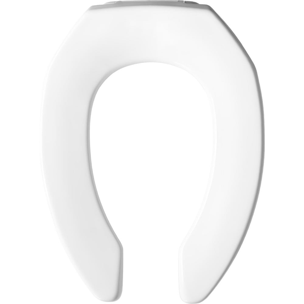 Toilet Seats, Type: Standard, Open , Style: Elongated , Material: Plastic , Color: White , Outside Width: 14.500in (Inch) MPN:2155CT 000