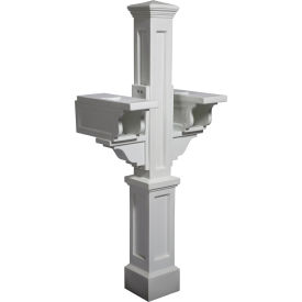 Mayne Rockport Double Mailbox Post 5811-W - 56