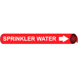 NMC™ Precoiled & Strap-On Pipe Marker Sprinkler Water Fits 8