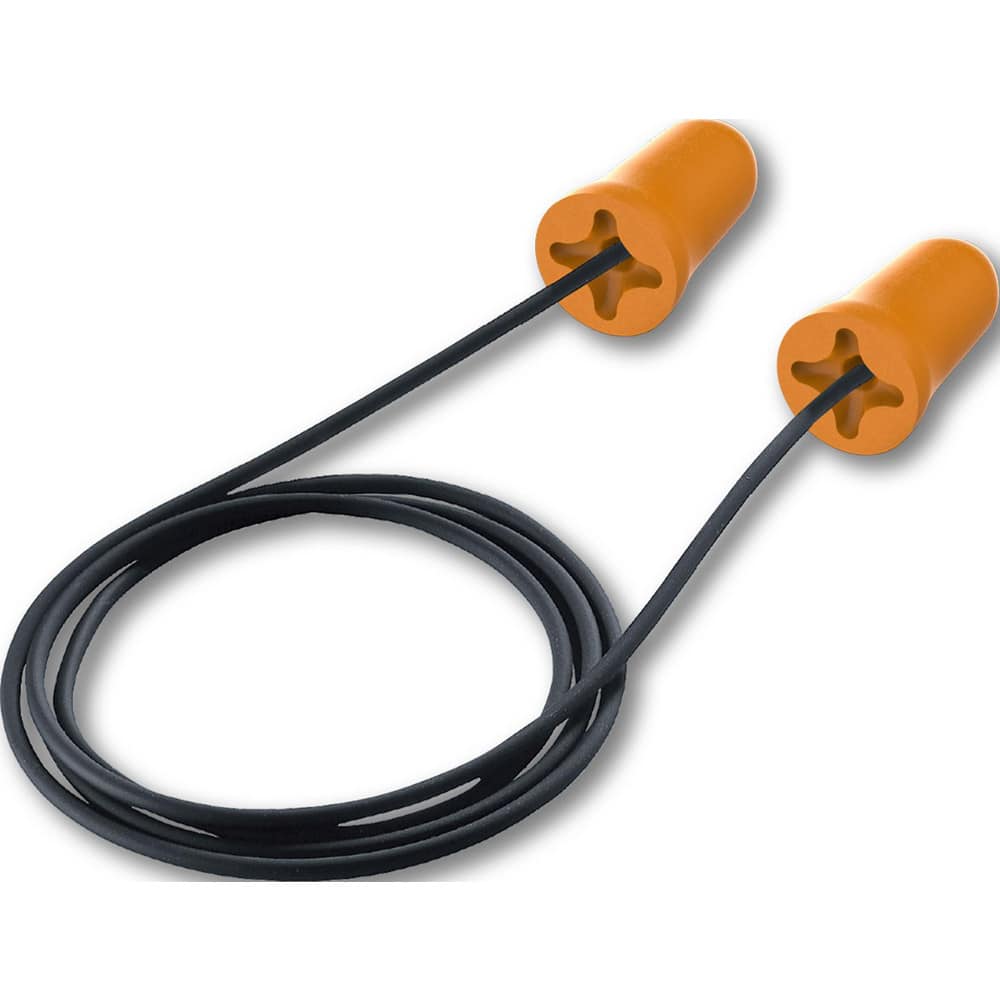 Earplugs, Attachment Style: Corded , Noise Reduction Rating (dB): 30.00 , Insertion Method: Roll Down , Plug Shape: Taper End , Plug Color: Orange  MPN:18-10002