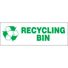 AccuformNMC™ Recycling Bin Label w/ Sign Adhesive Dura-Vinyl 4