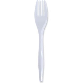 Boardwalk® Mediumweight Wrapped Polypropylene Cutlery Fork White 1000/case BWKFORKIW