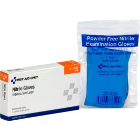 First Aid Only Nitrile Exam Gloves 4/Box 21-026-001