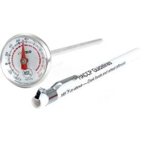 Winco TMT-P2 Dial Pocket Test Thermometer -40-180F - Pkg Qty 12 TMT-P2