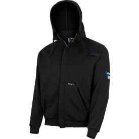 Oberon™ Men's Flame Resistant Heavyweight Zip-Up Hoodie L Black ZFC207-L