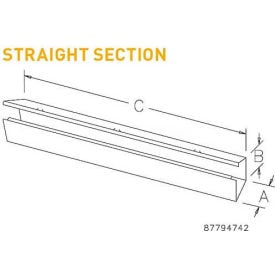 Hoffman F88G60 Straight Section Type 1 8.00x8.00x60.00 Steel/Gray F88G60