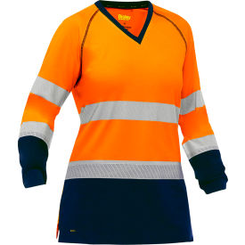 Pip  Bisley® Women's Long Sleeve Shirt Class 3 S Hi-Vis Orange W6118T-ON/S313