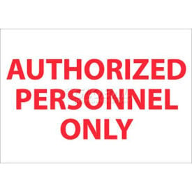 NMC M38PB Restricted Area Sign Authorized Personnel Only 10