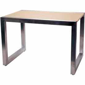 Medium Display Table - Frame Only - Satin Chrome T505FRSC