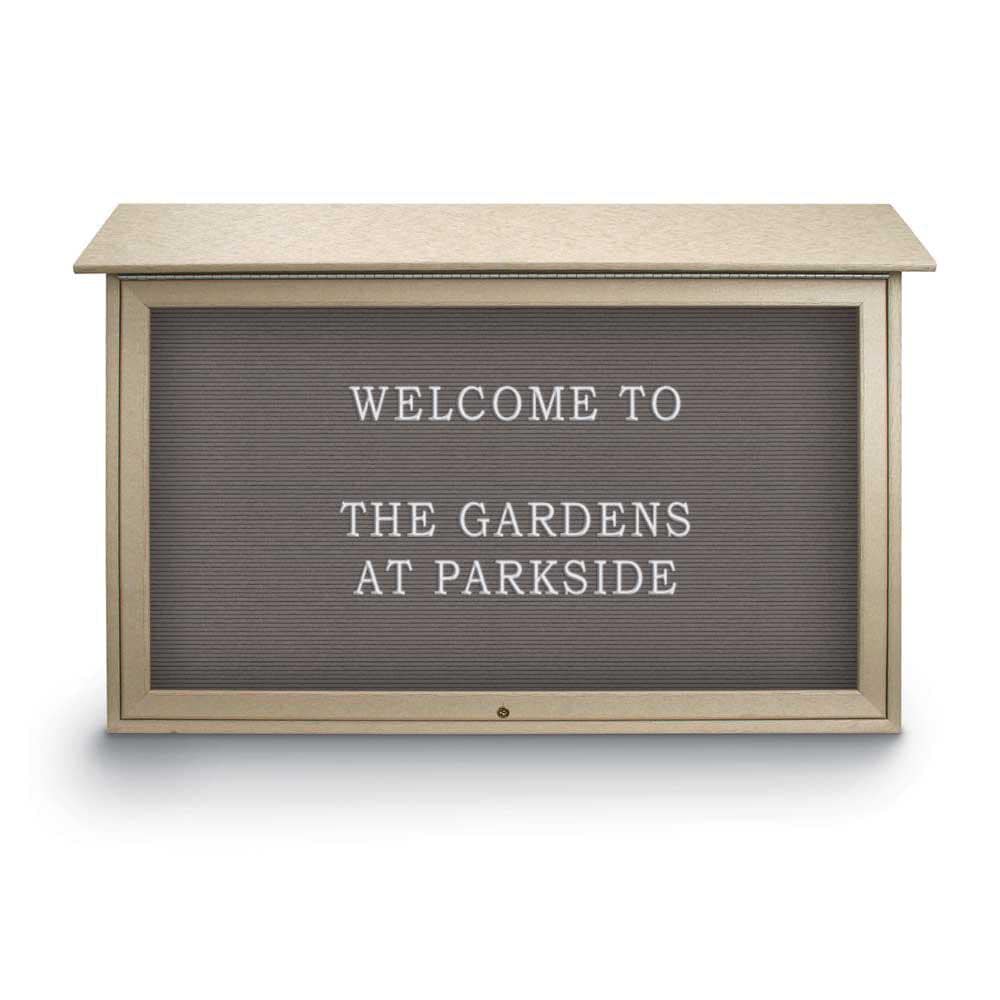 Enclosed Letter Board: 45