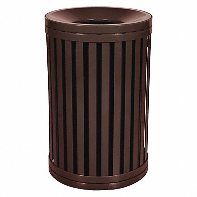 Trash Can 45 gal Brown Steel MPN:22N334