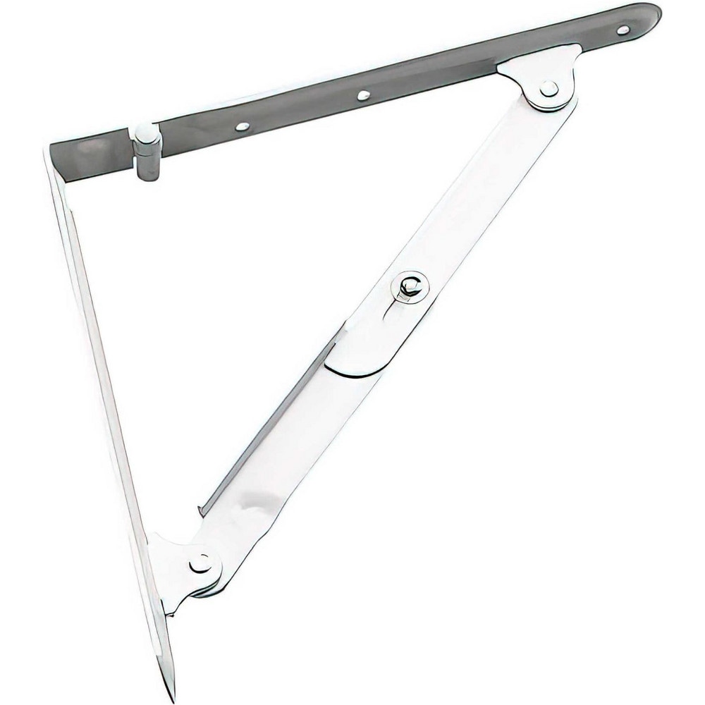 Brackets, Bracket Type: Folding Shelf Bracket , Mount Type: Screw-On , Length (Inch): 8.07 in , Bracket Material: Steel , Load Capacity: 66  MPN:491W08BC