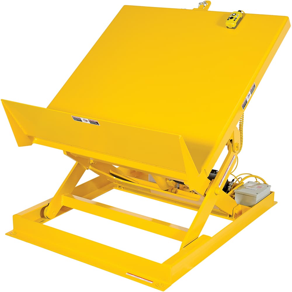 Lift & Tilt Workstation Table: 6,000 lb Capacity, 44 ° MPN:ULTT-3648-6-YEL