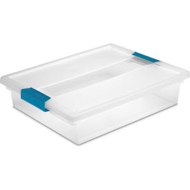 Sterilite Plastic Large Clip Storage Box with Latched Lid 14