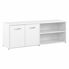 Bush Business Furniture Low Storage Cabinet w/ Doors & Shelves 60