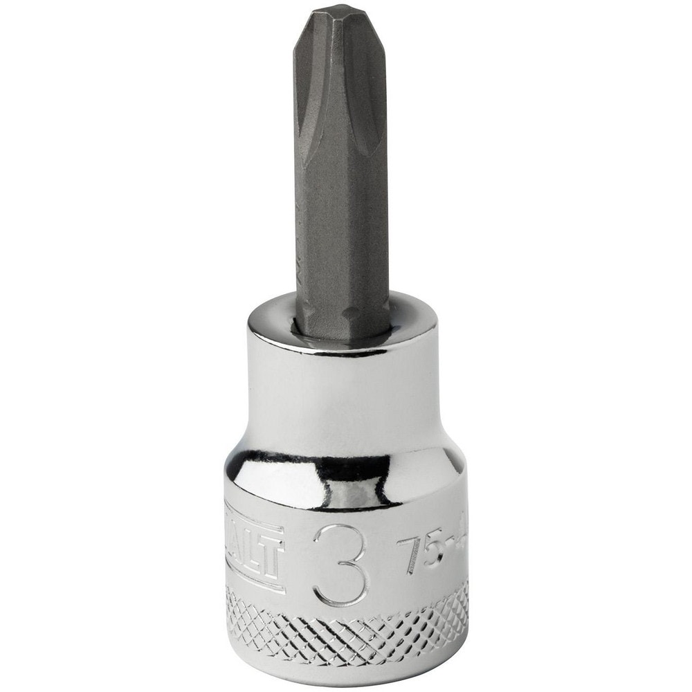 Screwdriver & Drag Link Sockets, Socket Type: Phillips Screwdriver Socket , Drive Size: 0.375in , Finish: Chrome , Insulated: No , Non-sparking: No  MPN:DWMT75448OSP