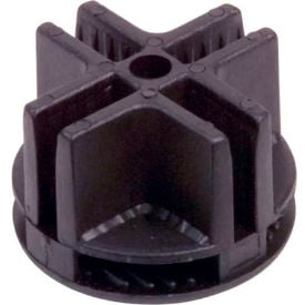 4-Way Plastic Connector - Black - Pkg Qty 100 GSC/B