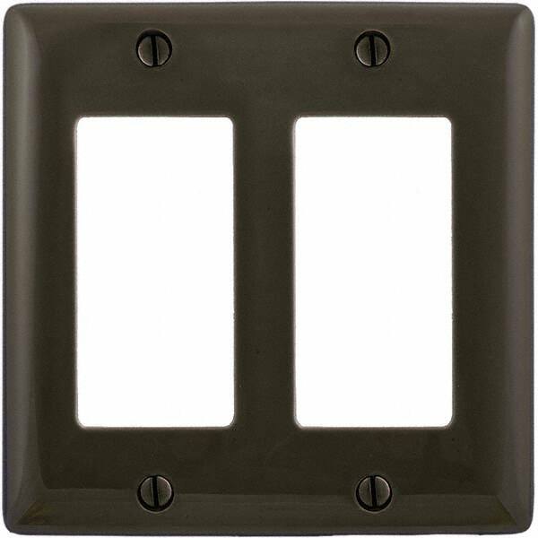 Wall Plates, Wall Plate Type: Outlet Wall Plates , Color: Brown , Wall Plate Configuration: GFCI/Surge Receptacle , Material: Thermoplastic , Shape: Rectangle  MPN:P262