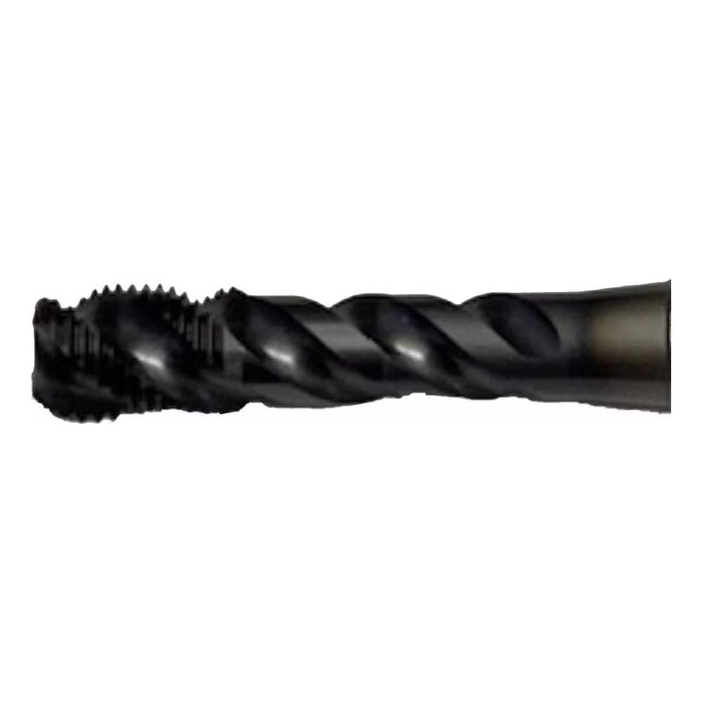 Spiral Flute Tap:  M10x1,  Metric,  3 Flute,  2,  2B Class of Fit,  Vanadium High-Speed Steel,  Special Coating Finish MPN:394601