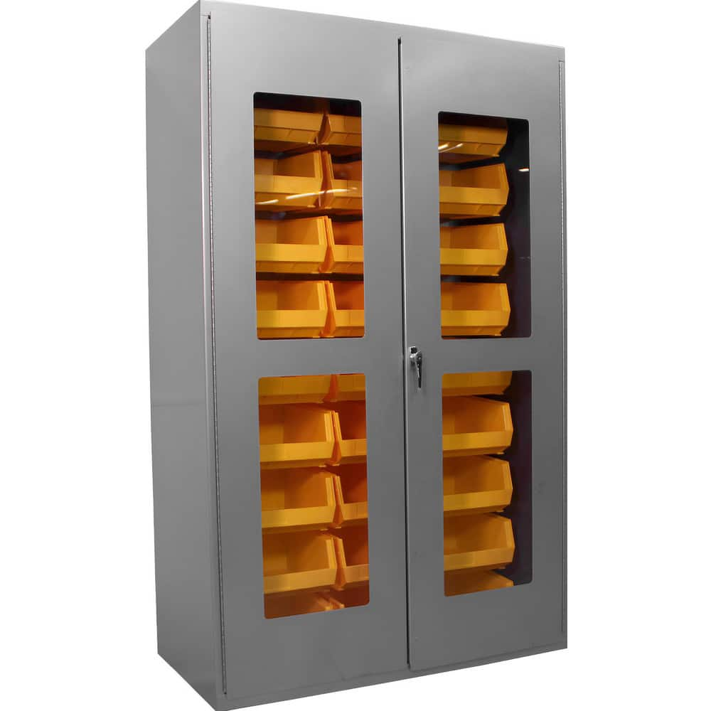 Storage Cabinets, Cabinet Type: Storage, Visible , Cabinet Material: Steel , Width (Inch): 36in , Depth (Inch): 24in , Cabinet Door Style: Clearview  MPN:F89079