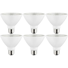 Sunlite® LED PAR30S Flood Light Bulb E26 Base 9W 800 Lumens 4000K Cool White Pack of 6 40981-SU