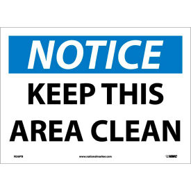 Safety Signs - Notice Keep This Area Clean - Vinyl 10