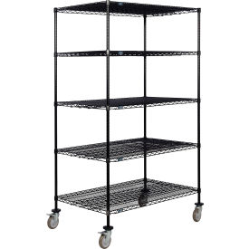 Nexel® 5 Shelf Truck Black Epoxy 36