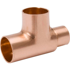 Mueller W 40130 2-1/2 In. X 2 In. X 2-1/2 In. Wrot Copper Reducing Tee - Copper W 40130