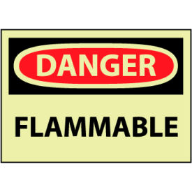 Machine Labels - Glow - Danger Flammable GD126AP