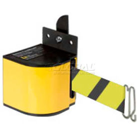 Lavi Industries Warehouse Safety Retractable Belt Barrier Yellow Case W/18' Black/Yellow Belt 18/SF/FM/YL/SH