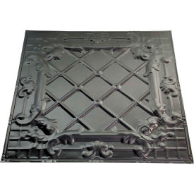 Great Lakes Tin Toledo 2' X 2' Lay-in Tin Ceiling Tile in Argento - Y55-07 Y55-07