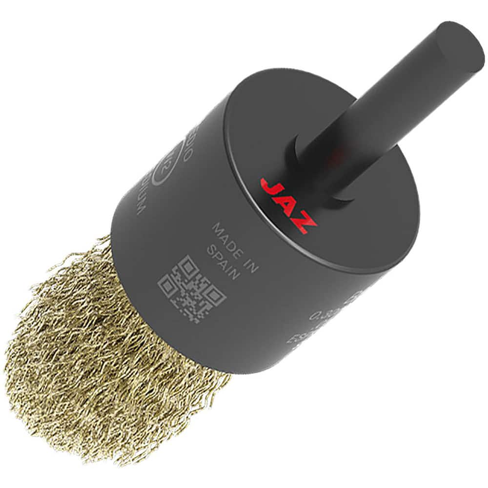 End Brushes, Brush Diameter (Decimal Inch): 1 , Filament/Wire Diameter (Decimal Inch): 0.0120 , Fill Material: Brass , Wire Type: Crimped  MPN:16290