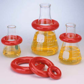 Bel-Art Red Round Lead Ring 183070010 Vikem Vinyl Coated 1 lb. Fits 250-1000ml Flasks 1/PK 183070010