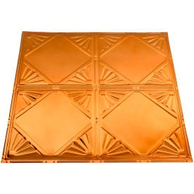 Great Lakes Tin Erie 2' X 2' Nail-up Tin Ceiling Tile in Copper - T56-08 T56-08