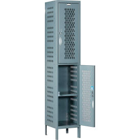 GoVets™ Capital® 2-Tier 2 Door Ventilated Locker15