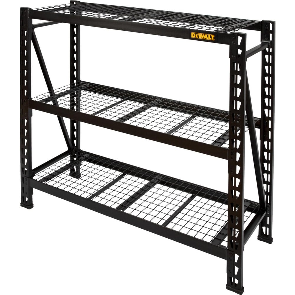 Steel Shelving, Adjustment Type: Adjustable, Slots , Boltless: No , Shelf Capacity: 1500lb , Mount Type: Back Mount, Plate Mount, Screw-in , Assembled: No  MPN:41659