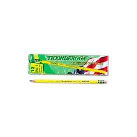 Dixon Ticonderoga Yellow Pencil Woodcase #1 Black Lead 12-Pack 13881