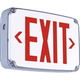 Hubbell CEWSRE LED Wet Location Exit Sign Single Face Red w/ Nickel Cadmium Battery CEWSRE