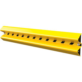 Vestil Wall Mount Guard Rail 3' L Powder Coated Yellow Steel GR-H2R-WM-3-YL