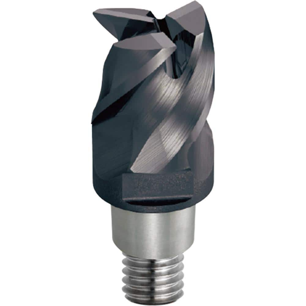 Square End Mill Heads, Mill Diameter (Decimal Inch): 0.3750 , Connection Type: iMX10 , Overall Length (Decimal Inch): 0.6300 , Material: Solid Carbide  MPN:826929