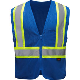 GSS Safety Enhanced Visibility Multi-Color Vest-Blue-S/M 3133-SM/MD