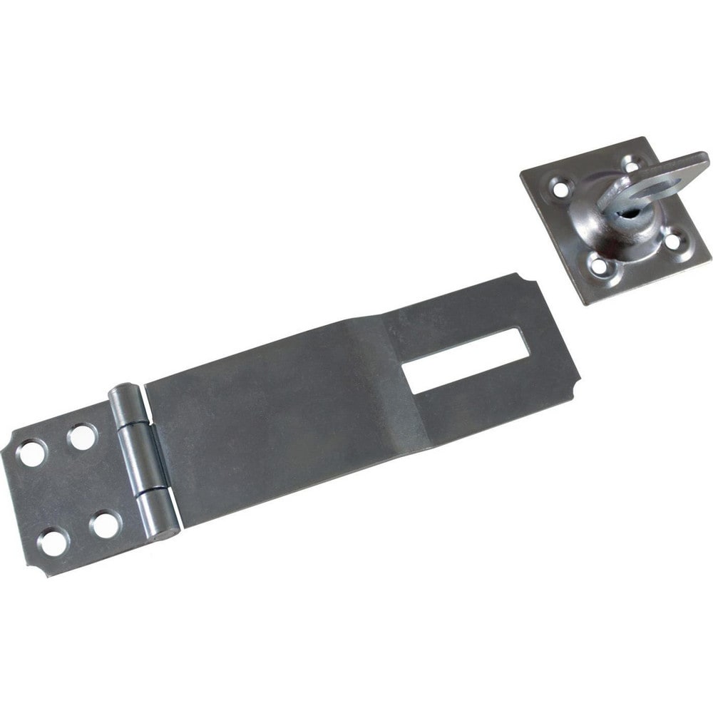 Hasps, Hasp Type: Conventional , Material: Steel , Arm Length: 4.39 in , Finish: Zinc-Plated , Arm Width: 1.5in  MPN:330XR