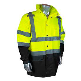 Radians RW30-3Z1Y General Purpose Rain Jacket Hi-Viz Lime L RW30-3Z1Y-L