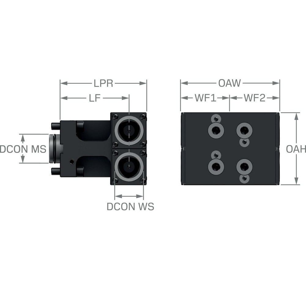 Lathe Modular Clamping Units, Clamping Unit Type: Adapter/Mount , Connection Size: C4 , Cutting Direction: Left Hand , Head Height (Decimal Inch): 4.5276  MPN:8093998