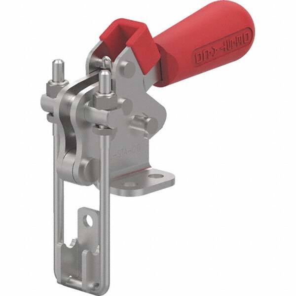 Pull-Action Latch Clamp: Vertical, 500 lb, U-Hook, Flanged Base MPN:324-RSS