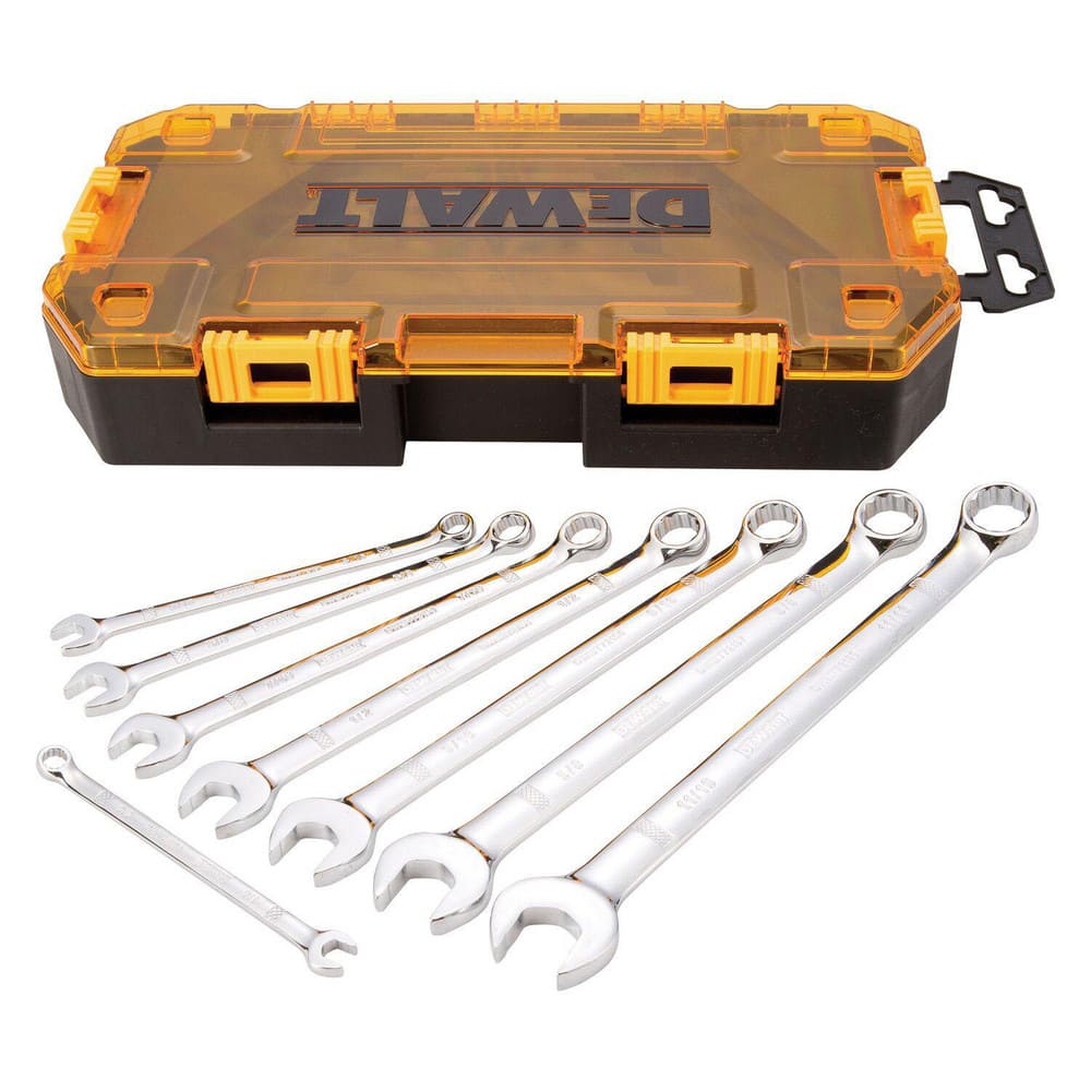 Wrench Sets, System Of Measurement: Inch , Container Type: Box , Material: Steel , Finish Coating: Polished Chrome , Non-sparking: No  MPN:DWMT73809