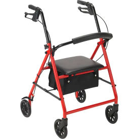 Dynarex DynaGo™ Advantage Rollator Red 10205