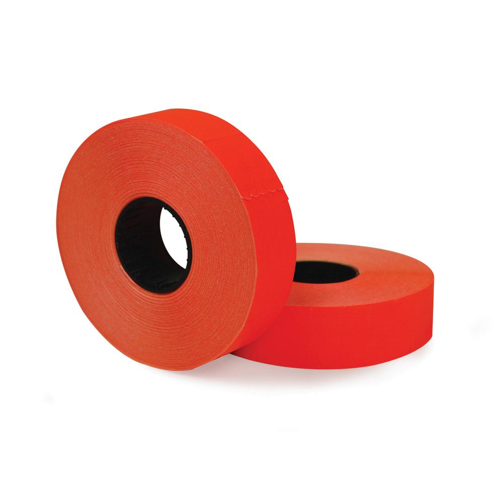 Office Depot Brand 2-Line Price-Marking Labels, Red, 1,750 Labels Per Roll, Pack Of 2 Rolls (Min Order Qty 8) MPN:098398